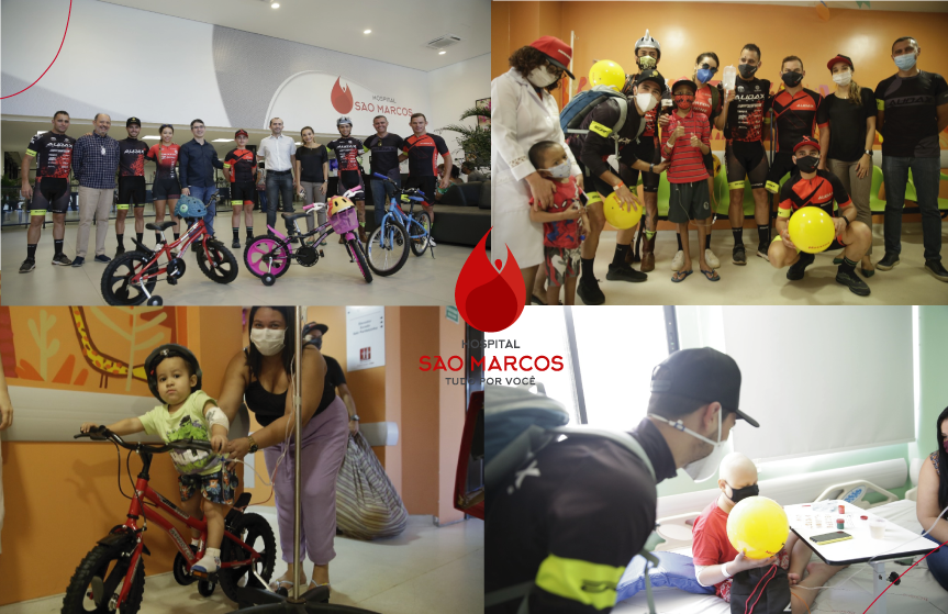 Atletas de alta performance da Audax Bike retornam ao Hospital São Marcos
