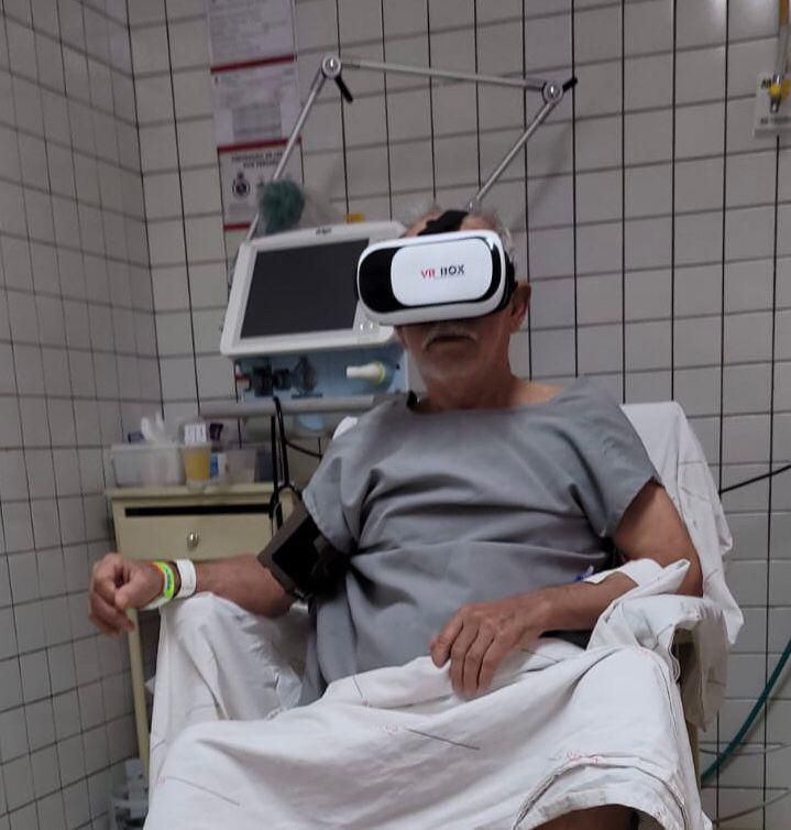 Fisioterapia com realidade virtual  é usada na reabilitação de pacientes internados 